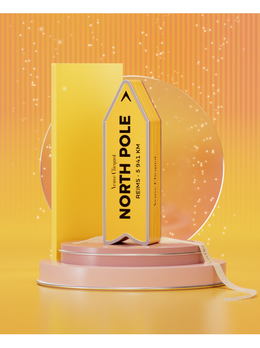 Veuve Clicquot Personalisierte Metal Geschenkbox "ARROW" Yellow Label Brut - 75 cl Veuve Clicquot Personalisierte Metal Geschenkbox "ARROW" Yellow Label Brut - 75 cl