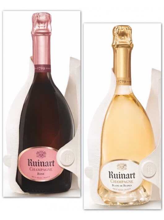 Ruinart Set Duo Second Skin "Blanc de blancs & Rosé" - 2 x 75 cl Ruinart Set Duo Second Skin "Blanc de blancs & Rosé" - 2 x 75 cl