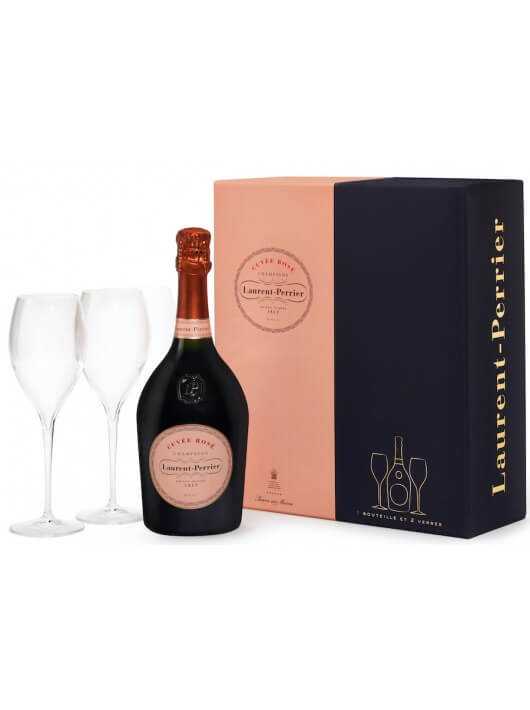 Laurent-Perrier Giftbox Cuvée rosé & 2 verres Limited Edition Laurent-Perrier Giftbox Cuvée rosé & 2 verres Limited Edition