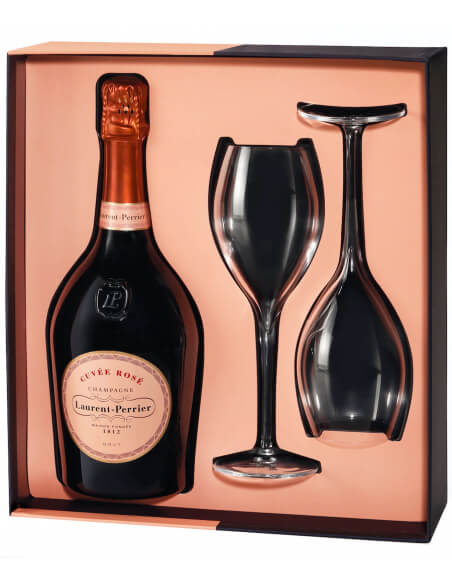 Laurent-Perrier Giftbox Personnalisable Cuvée rosé & 2 verres Limited Edition Laurent-Perrier Giftbox Personnalisable Cuvée rosé & 2 verres Limited Edition