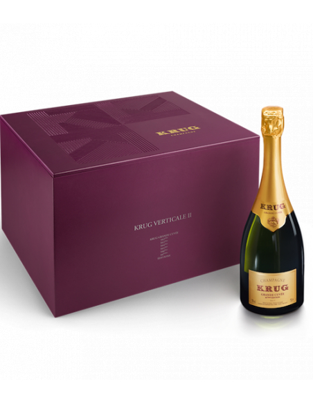 Krug Caisse bois Verticale Grande cuvée 162-167ème - 6 x 75 cl Krug Caisse bois Verticale Grande cuvée 162-167ème - 6 x 75 cl