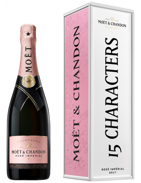 Moët & Chandon Rosé Impérial Giftbox Métal Personnalisable - 75 CL