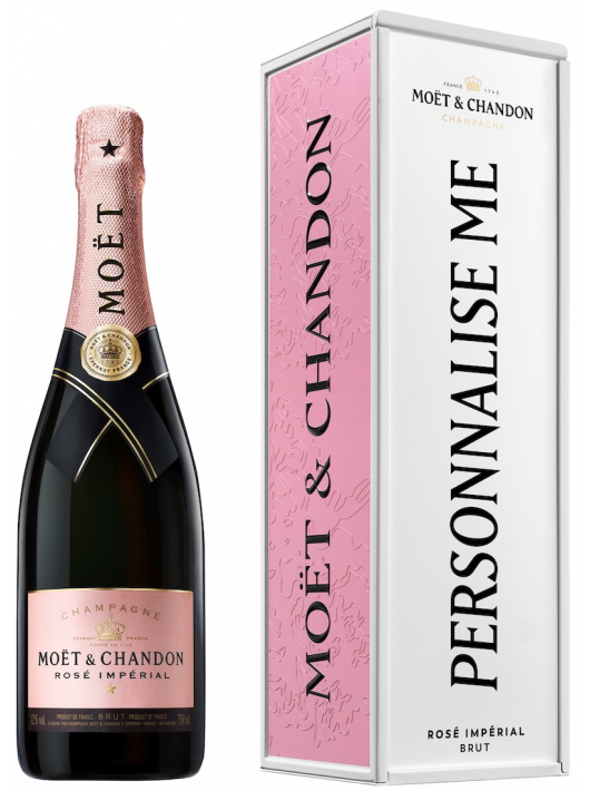 Moët & Chandon Duo Rosé & Brut Impérial Metal Giftbox "Personnalise Me" - 2 x 75 CL Moët & Chandon Duo Rosé & Brut Impérial Metal Giftbox "Personnalise Me" - 2 x 75 CL