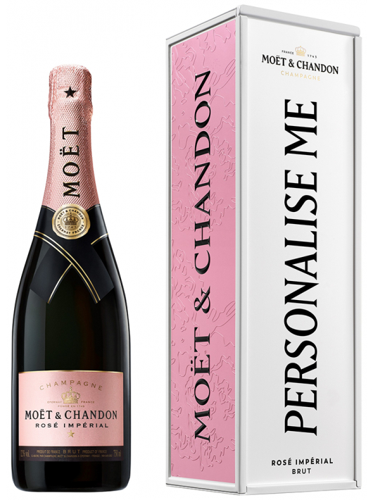 Moët & Chandon Rosé Impérial Metall Geschenkbox "Personnalise Me" - 75 CL Moët & Chandon Rosé Impérial Metall Geschenkbox "Personnalise Me" - 75 CL