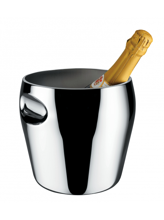 ALESSI Ice Bucket 1 Bottle Stainless Steel 18/10 Brilliant