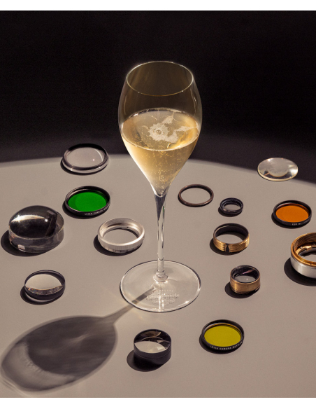 Laurent-Perrier 2 Gläser Grand Siècle 33 cl mit Markierung 10 cl